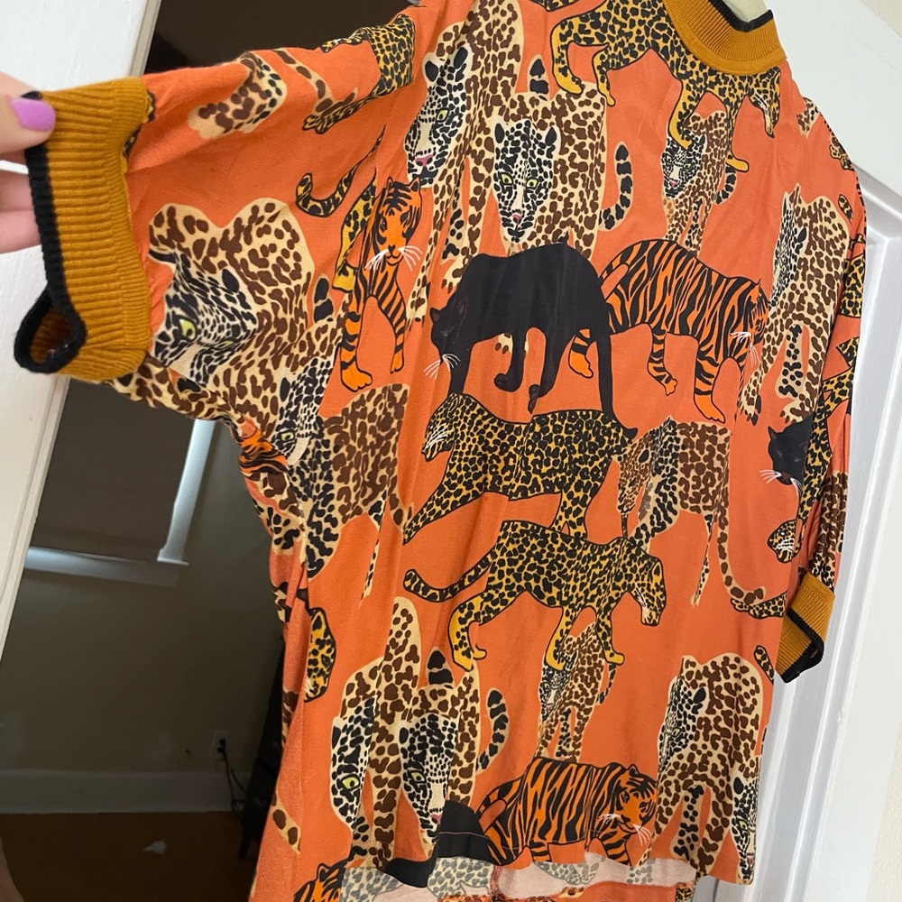 Conditions apply tiger tunic from Anthropologie